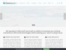 Tablet Screenshot of coreazure.com